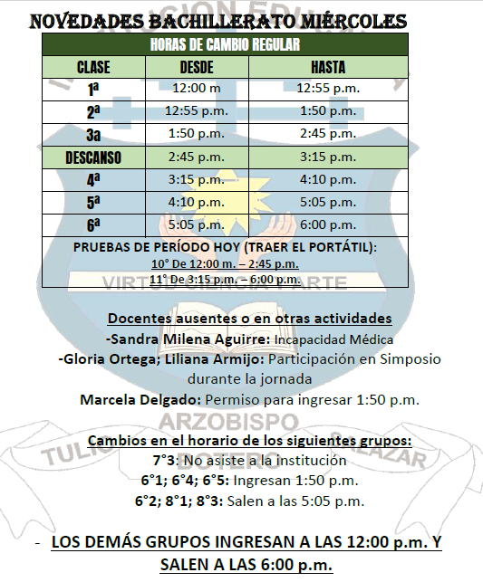 horario